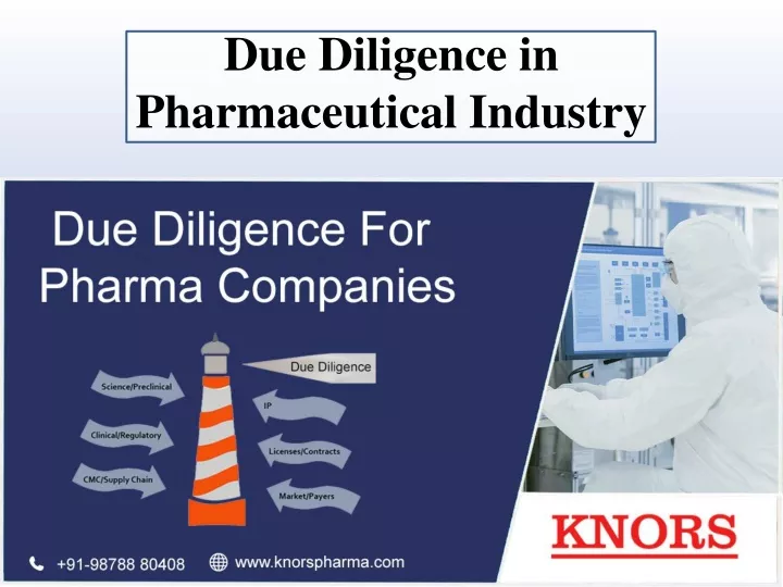 due diligence in pharmaceutical industry