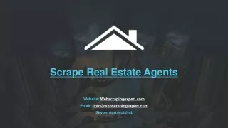 scrape real estate agents