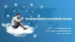 scraping emails from linkedin groups