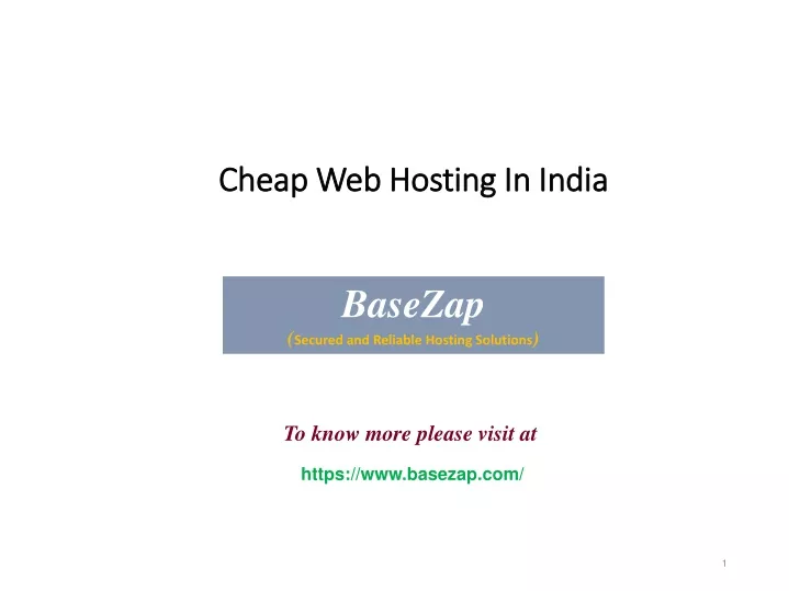 cheap web hosting in india