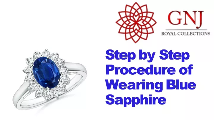 step by step procedure of wearing blue sapphire