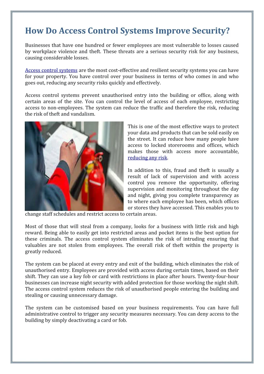 PPT - How Do Access Control Systems Improve Security PowerPoint ...