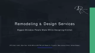 Professional Remodeling & Design Services Provider for Kitchen Rebuilding