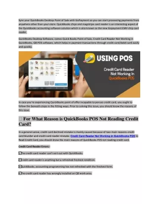sync your quickbooks desktop point of sale with
