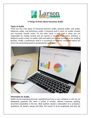 3 Things to Know About Insurance Audits