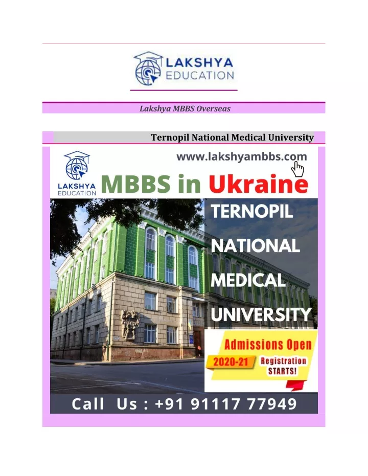 lakshya mbbs overseas