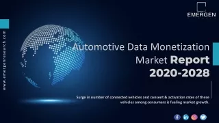 Automotive Data Monetization Market Trends, Drivers, Restraints and Forecast