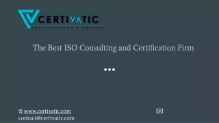 the best iso consulting and certification firm