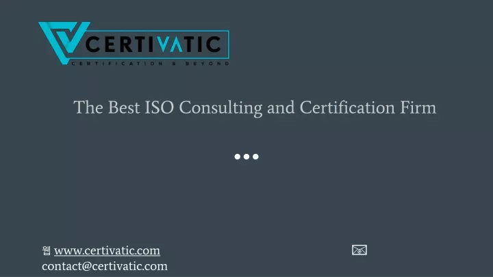 the best iso consulting and certification firm
