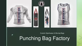 Choose Us for Quality Punching Bags and Custom Sportswear