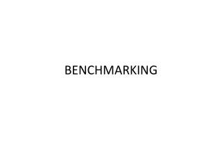 benchmarking