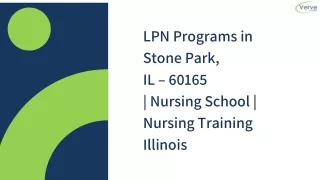 LPN Programs in Stone Park, IL – 60165 | Nursing School | Nursing Training Illin