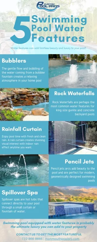 5 Swimming Pool Water Features