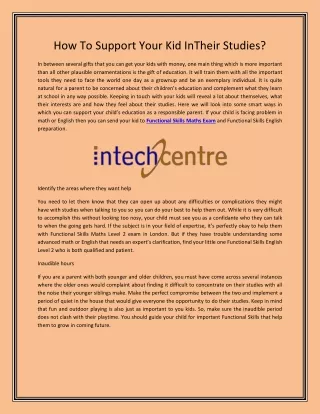 how to support your kid intheir studies