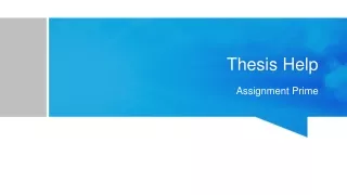 Thesis Help