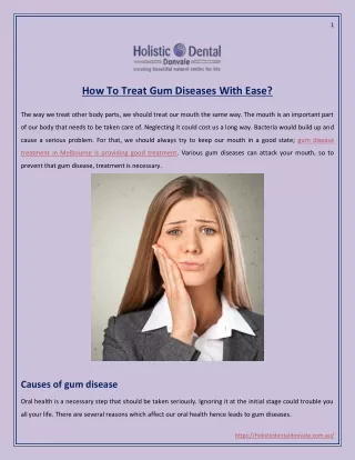 How to Treat Gum Diseases With Ease?