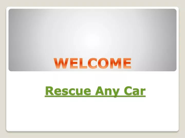 rescue any car