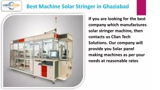 Best Machine Solar Stringer in Ghaziabad