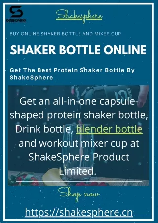 Best Shaker Bottles to fuel your workouts on the go | Shakesphere