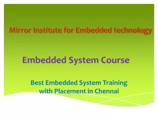 embedded system course