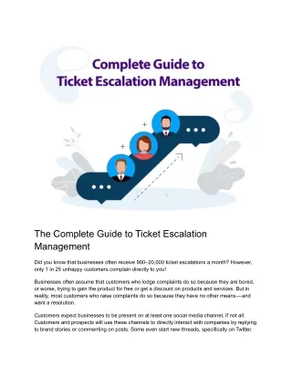 The Complete Guide to Ticket Escalation Management