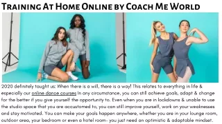 Training At Home Online by Coach Me World