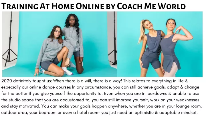 training at home online by coach me world