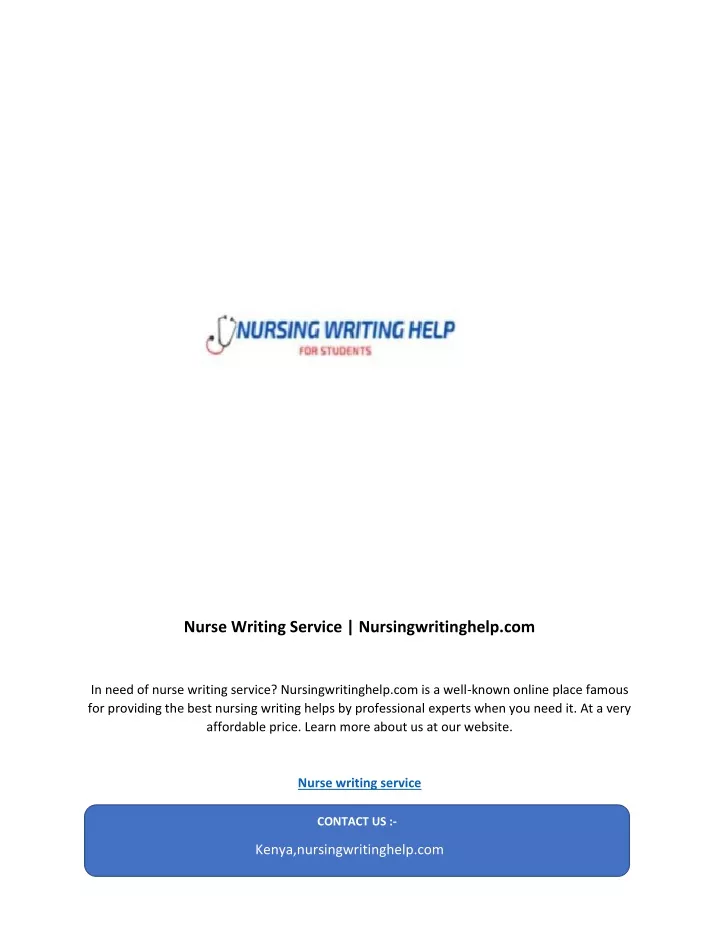 nurse writing service nursingwritinghelp com