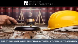 tips to consider when selecting a construction