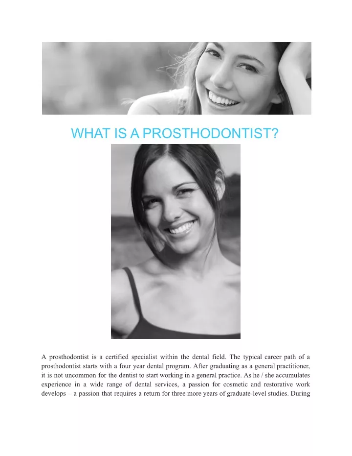 what is a prosthodontist
