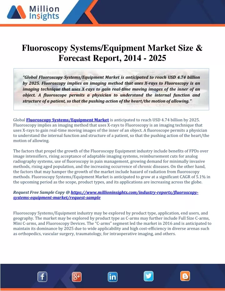 fluoroscopy systems equipment market size