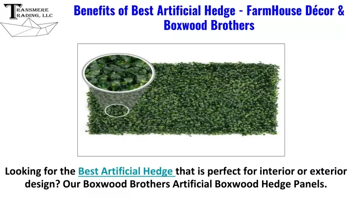 benefits of best artificial hedge farmhouse d cor boxwood brothers