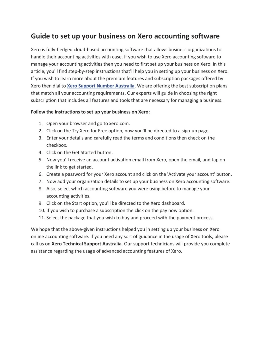 PPT - Guide to set up your business on Xero accounting software ...