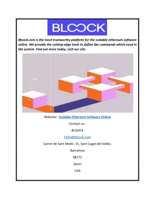 bloock com is the most trustworthy platform