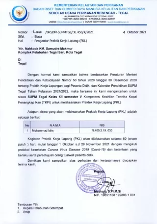 Pengantar Praktek Kerja Lapang
