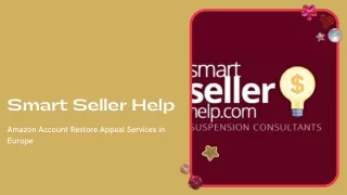 Amazon Account Restore Appeal Services in Europe - Smart Seller Help