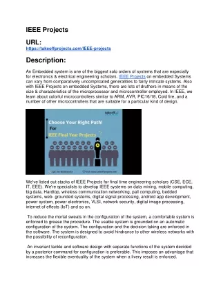 ieee projects url https takeoffprojects com ieee