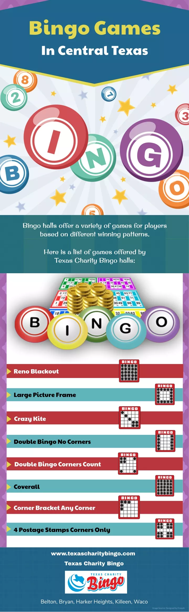 how to play bingo bingo games in central texas