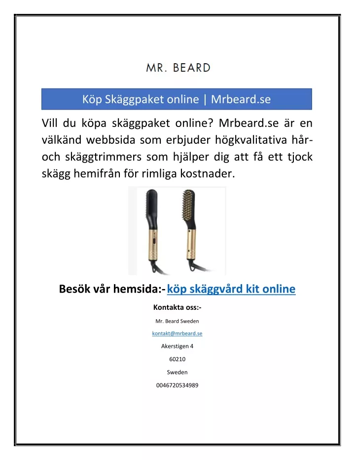 k p sk ggpaket online mrbeard se