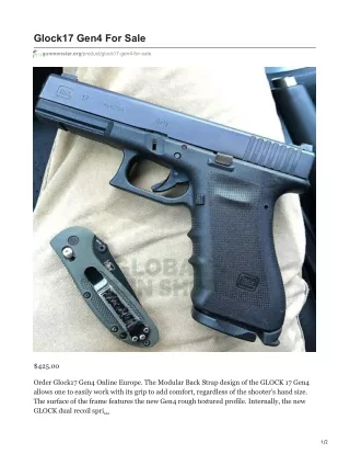 glock17 gen4 for sale