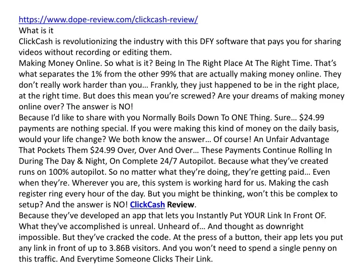 https www dope review com clickcash review what