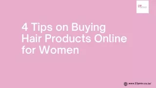 4 Tips on Buying Hair Products Online for Women