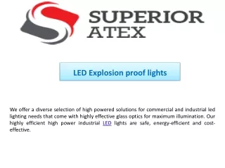 LED Explosion proof lights