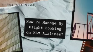 KLM Airlines manage Booking |1-844-414-9223| Book Cheap Flight