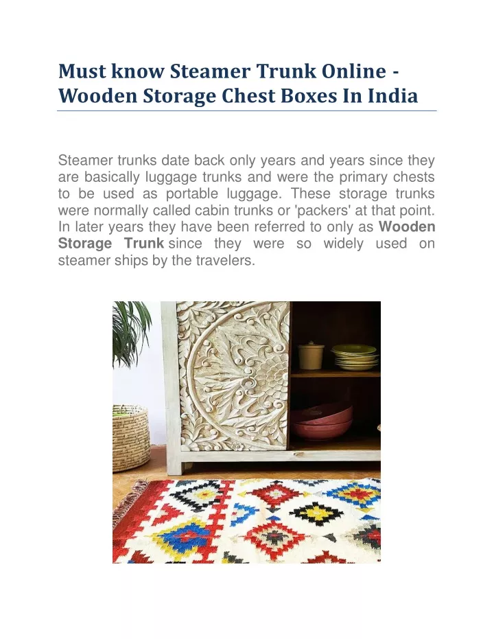 must know steamer trunk online wooden storage
