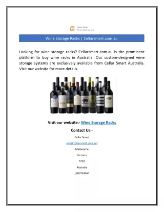 wine storage racks cellarsmart com au