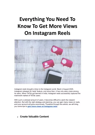Everything You Need To Know To Get More Views On Instagram
