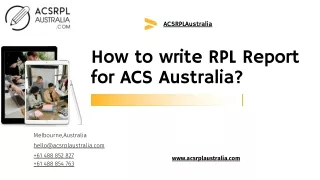 how to write rpl report