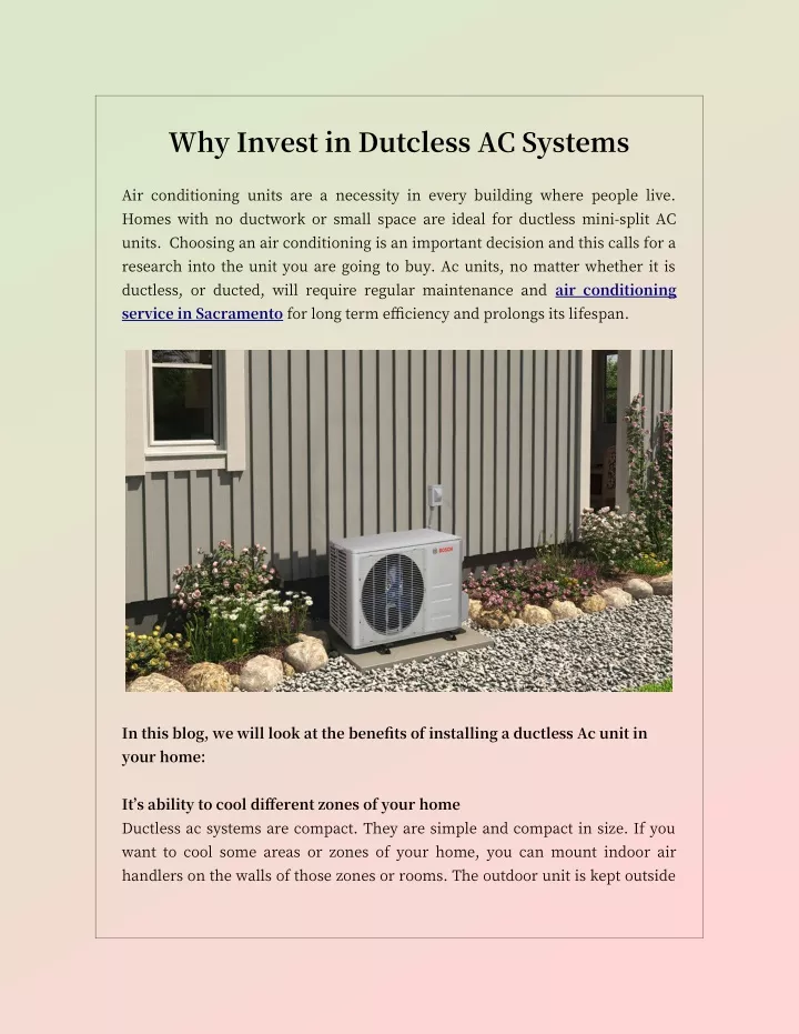 why invest in dutcless ac systems