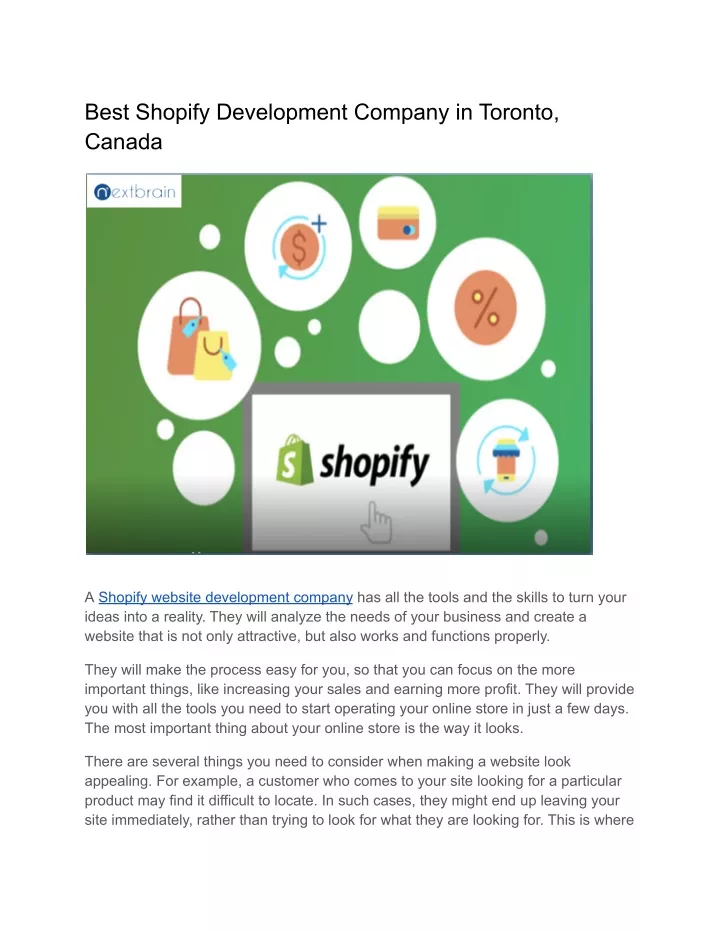 best shopify development company in toronto canada